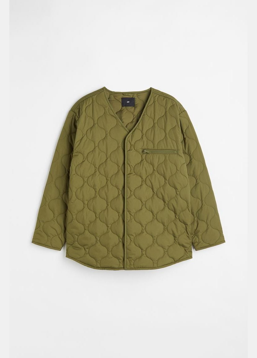 Оливковая (хаки) демисезонная куртка H&M