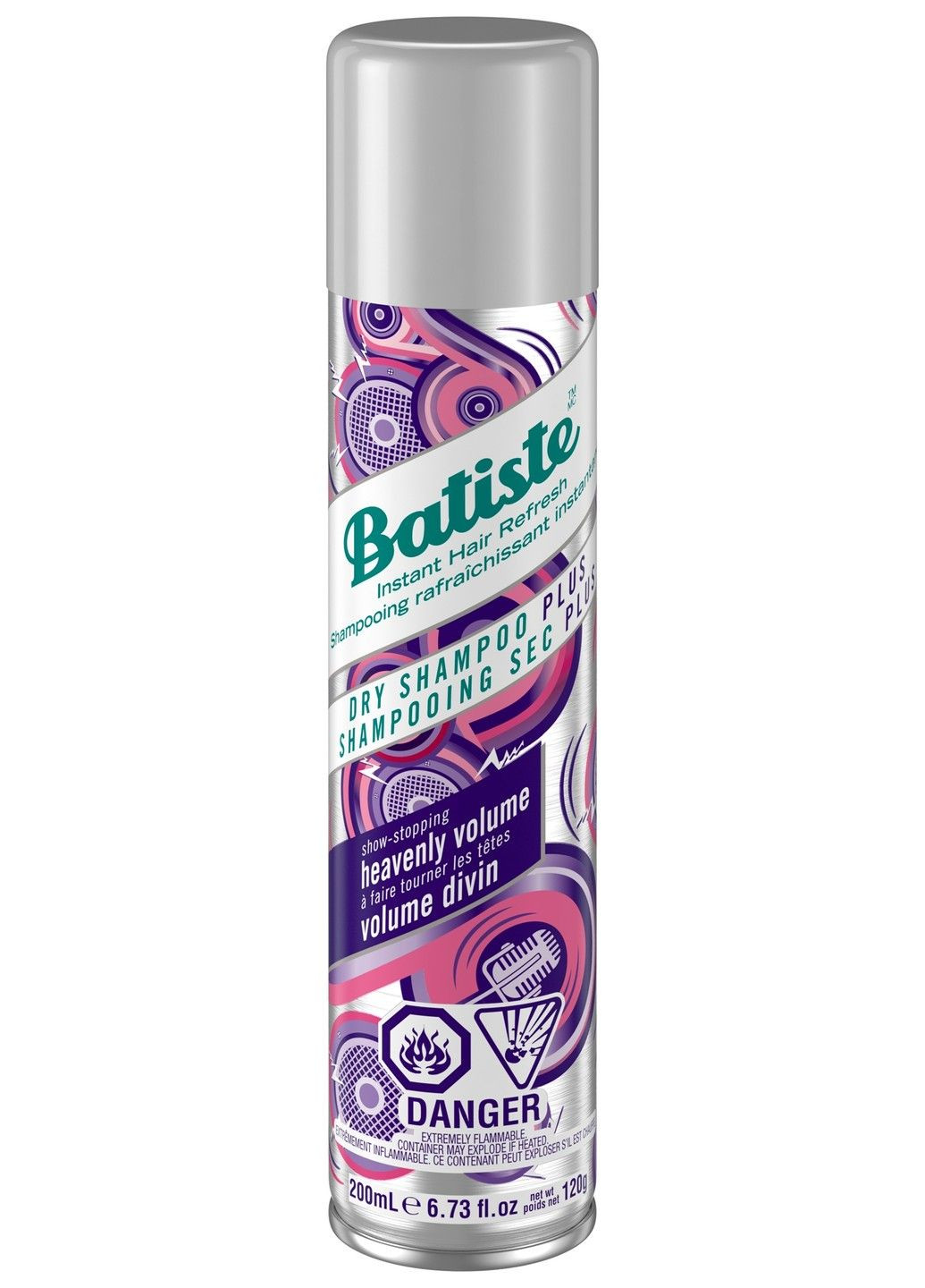 Шампунь очищающий сухой бессульфатный для волос Dry Shampoo Heavenly Volume 200 ml Batiste (298578112)