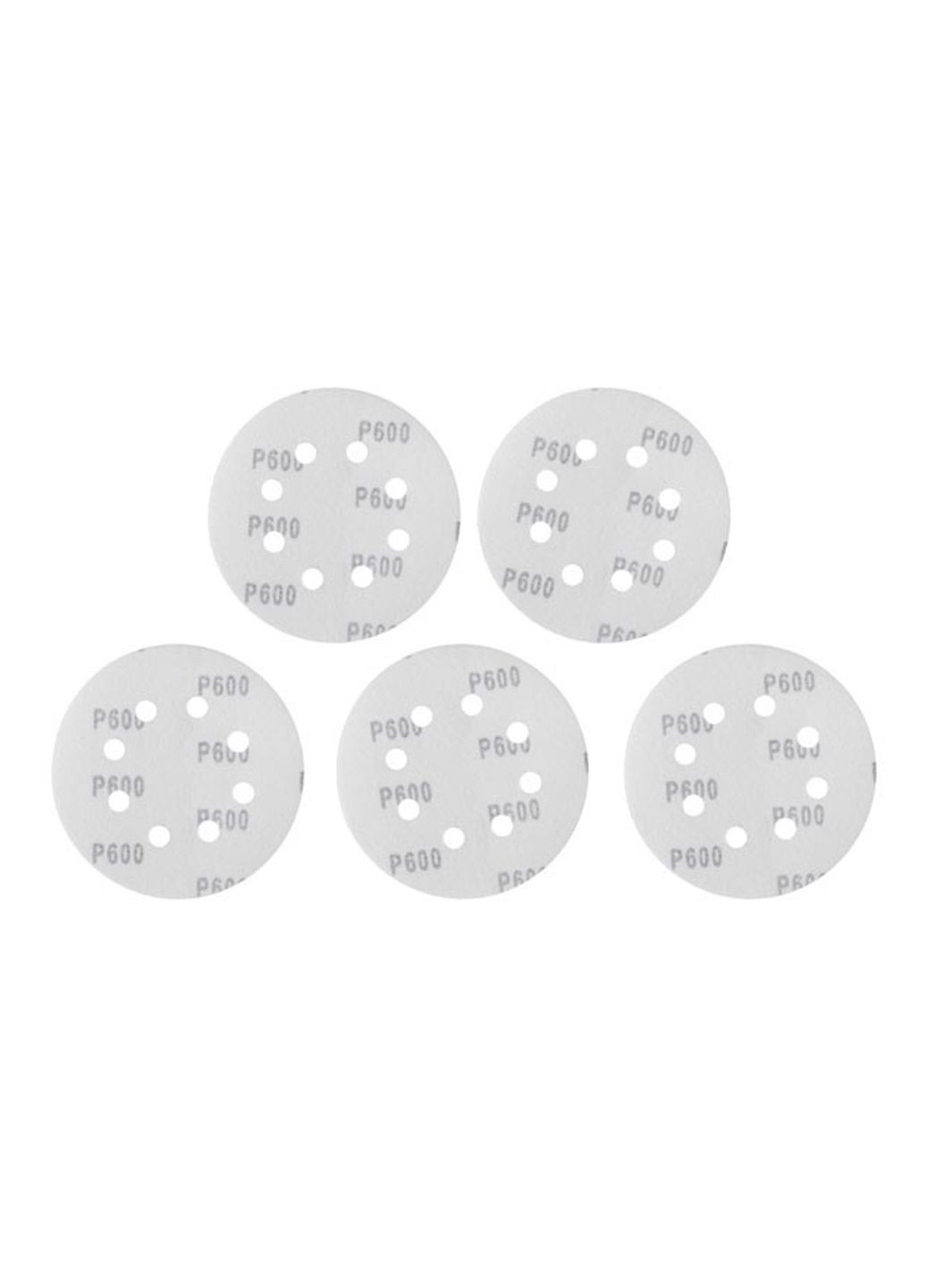 Круг шліфувальний на липучці 125 мм × Р600 з отворами (5 шт.) (BT-0594) Intertool (365253559)