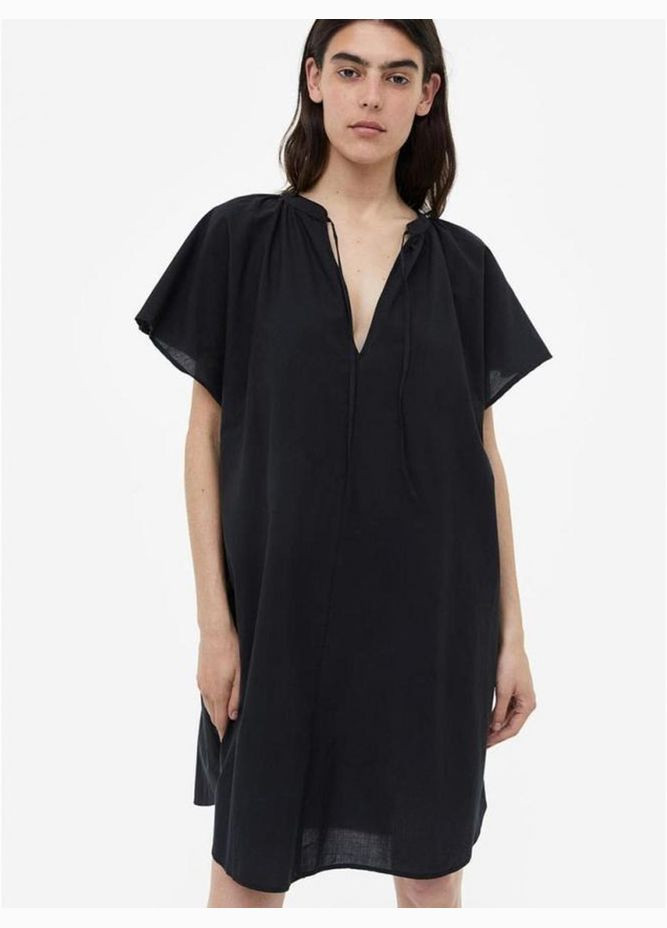 Чорна повсякденний плаття, сукня H&M однотонна