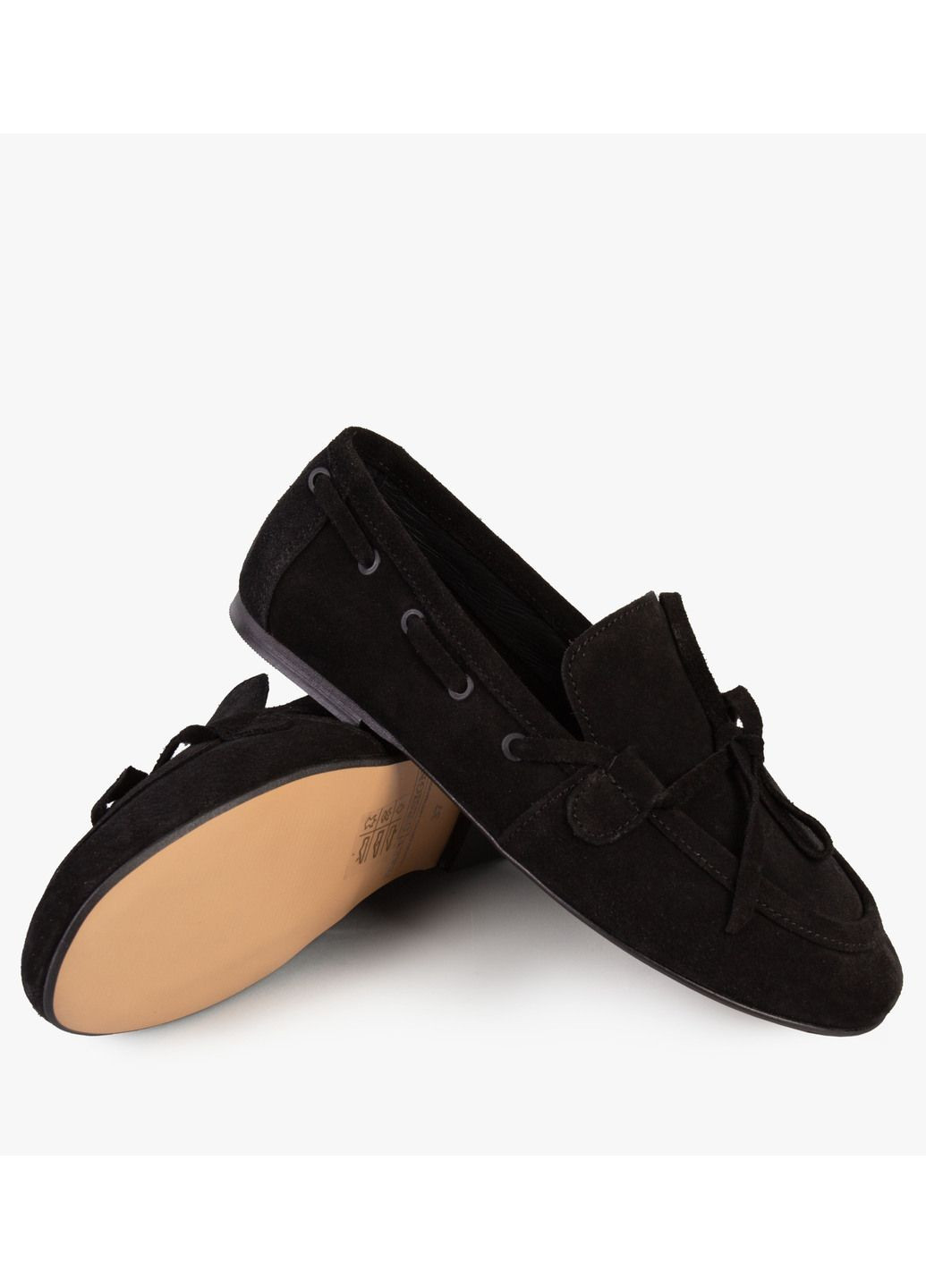 ModaMilano Туфлі лофери жіночі бренду 8200662_(2) чорний з натуральна замша, україна — демісезон (327214984)