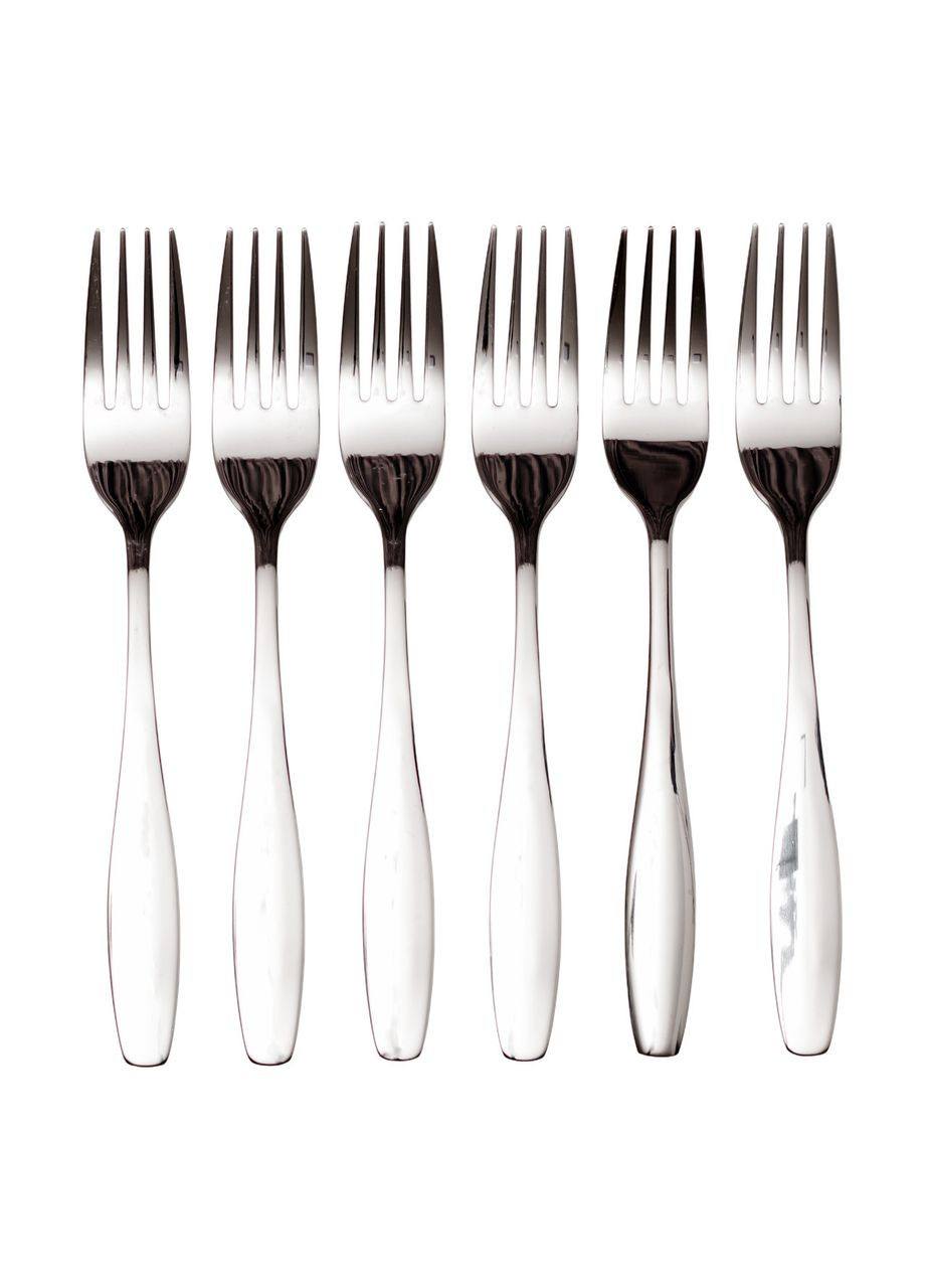 Набір столових виделок 6 штук з нержавіючої сталі 20 (см) Срібло HP-8-18 Ding Lanfang (370974449)