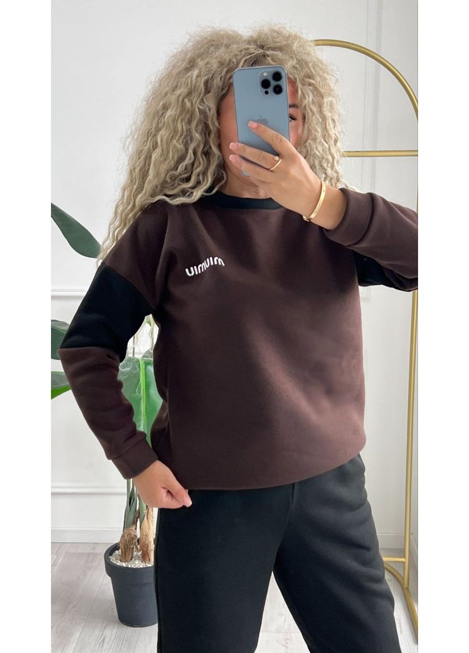 ❄️ Теплий жіночий костюм із трьохнитки на флісі ❄️Ознайомтеся з розмірною сіткою. DK/DL Мода без кордонів (361216299)