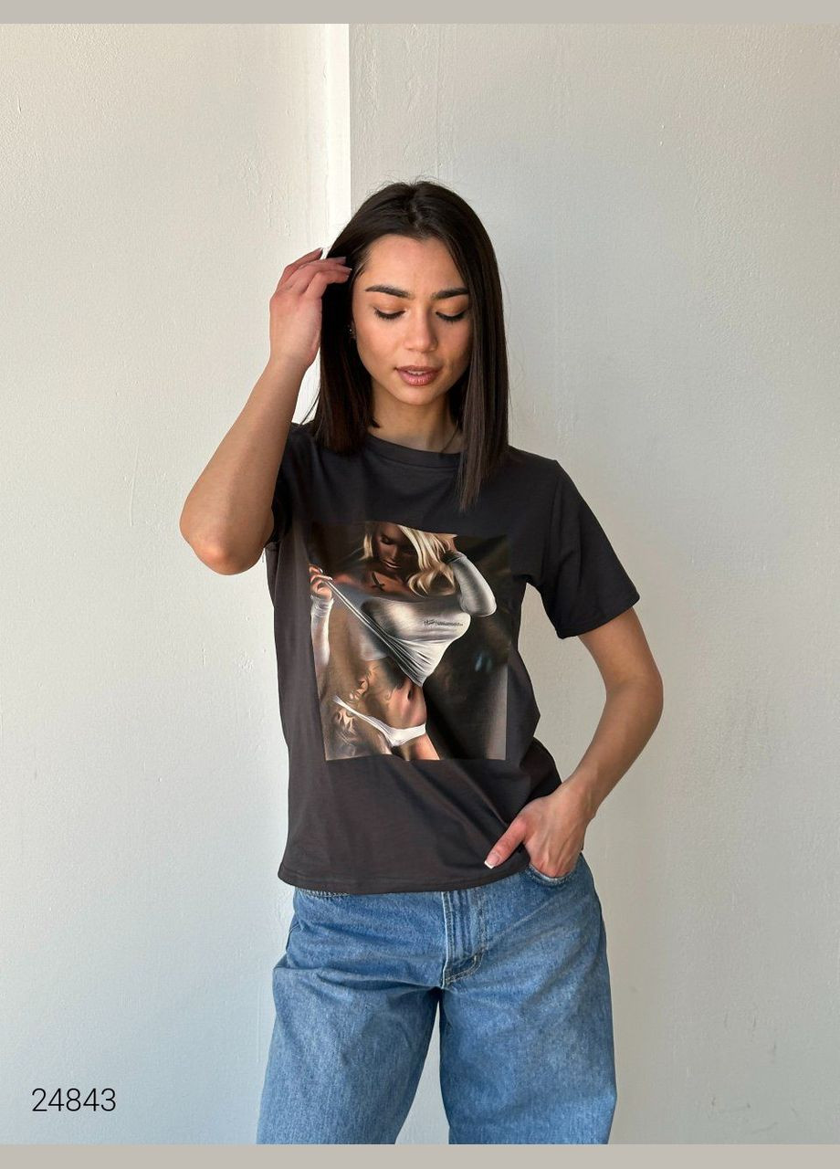 Футболка з принтом Liton - (303699094)