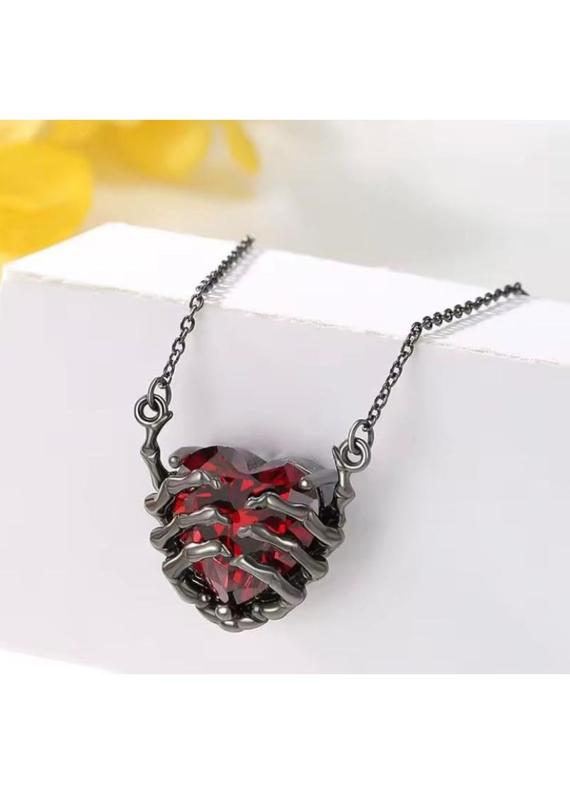 Подвеска черная с готическим сердечком, подвеска черное готическое сердечко, подвеска с сердцем, кулон, цепочка Fashion Jewelry (370672534)