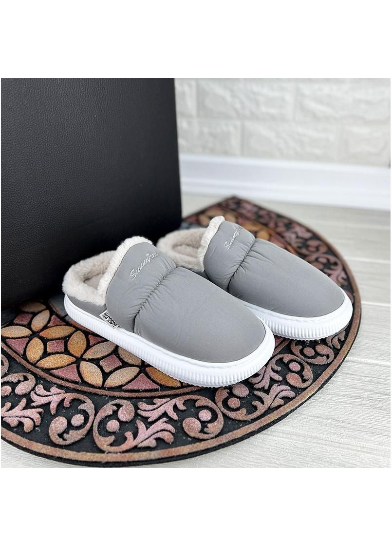 Серые чоловiчi кiмнатнi тапочки v-00115821-1 сiрi Sanlin