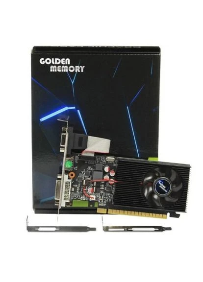 Відеокарта GeForce GT730,, 2Gb GDDR3, 128-bit, VGA/DVI/HDMI, 700/1333 MHz, Low Profile (GT730D32G128bit) Golden Memory (317347989)