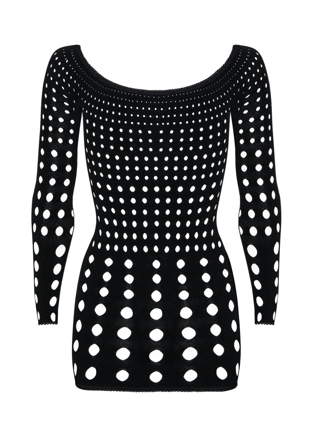 Сукня Rocker з перфорацією, чорна, S/M/L Obsessive (332053002)