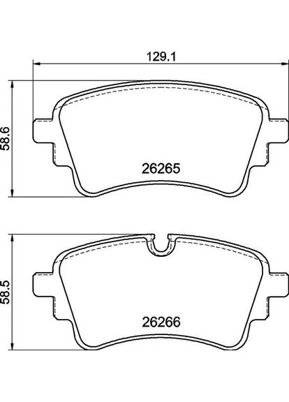 Комплект гальмівних колодок Brembo (365726630)