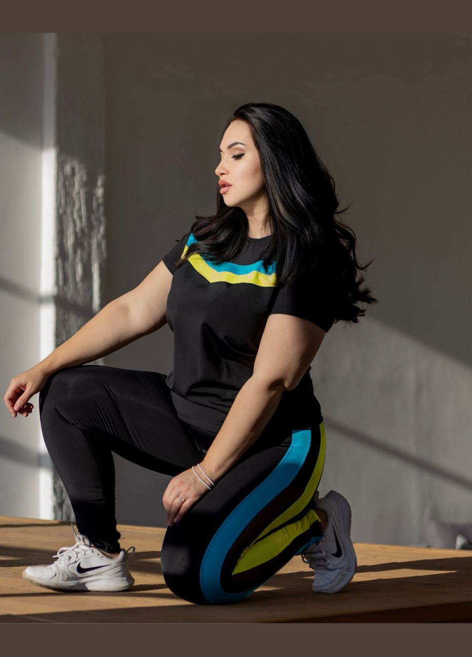 Комплект для фитнеса ( футболка + лосины ) No Brand (293515091)