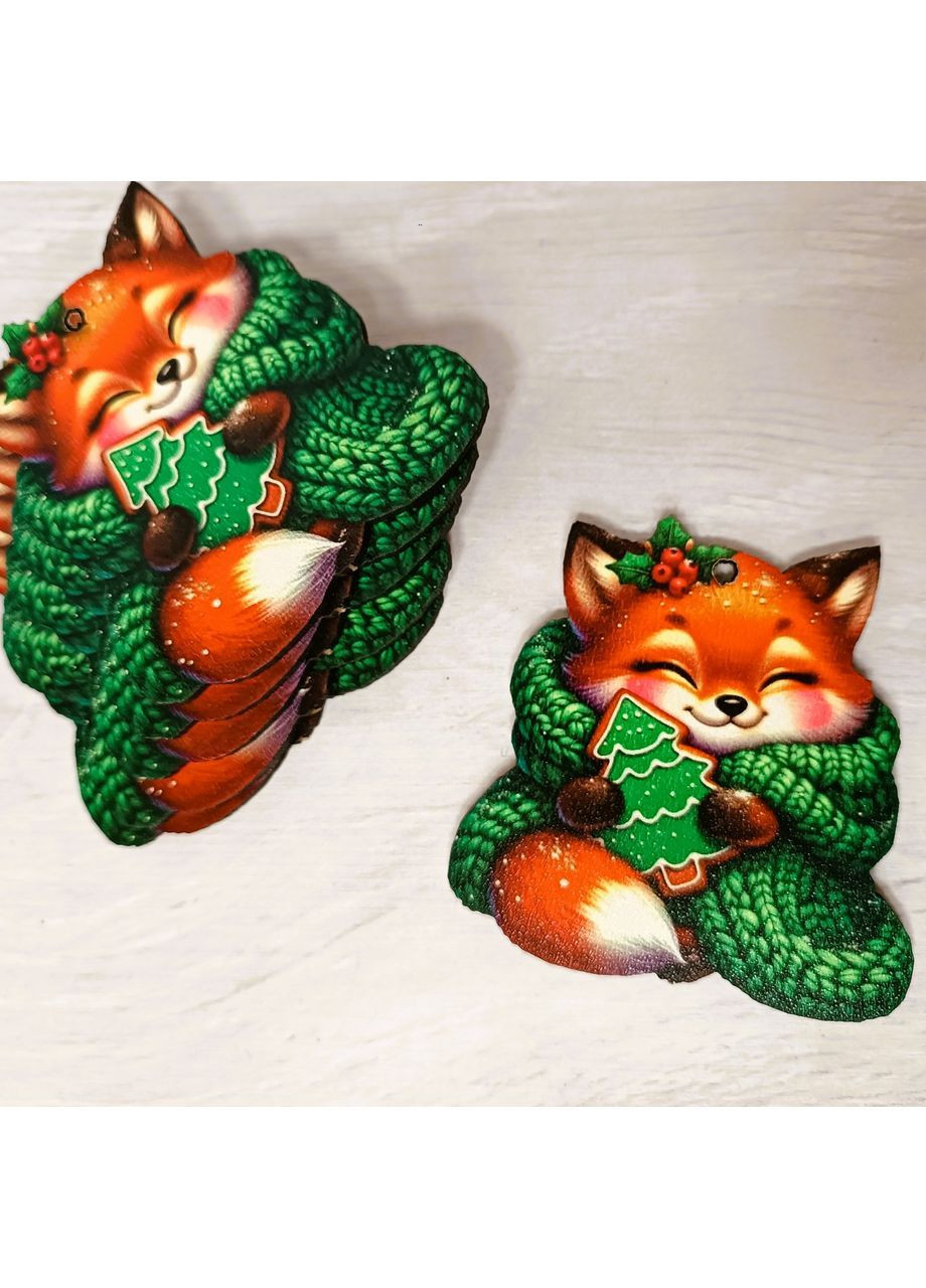 Декоративная игрушка-декор Лисичка 7*7 см (DN-872) Luxyart (363987473)