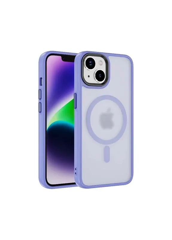 Чохол накладка Matte Color with Magsafe для iPhone 14 Pro- purple China (402268461)