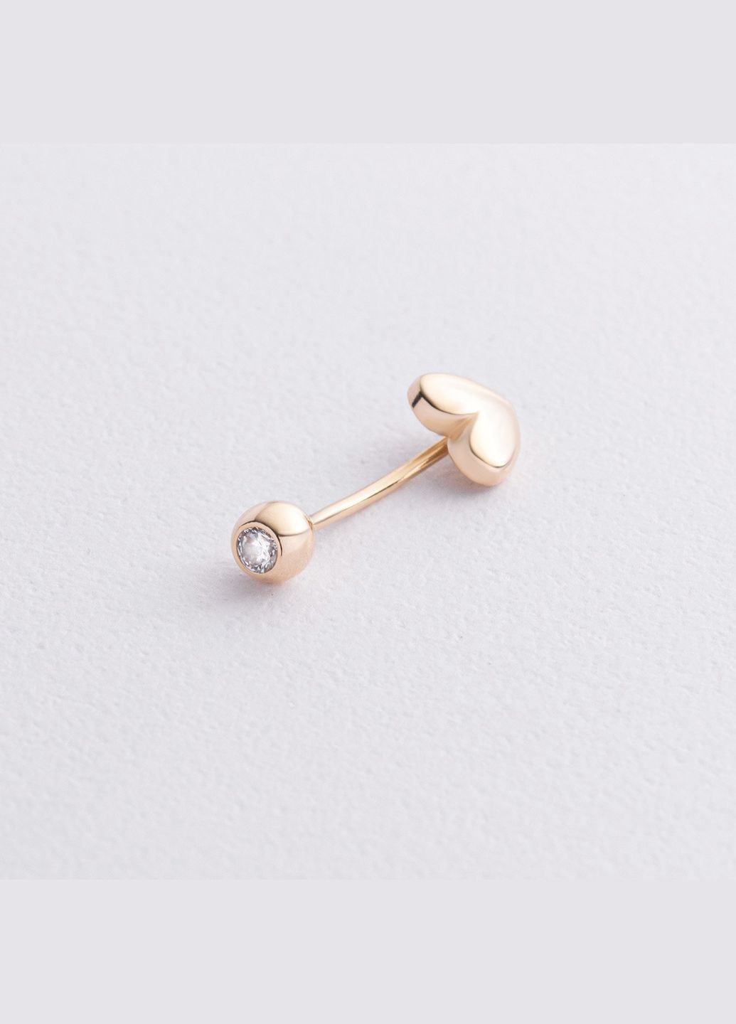 Золотой пирсинг в пупок Серьга (фианит) пир00273 Oniks (315697592)