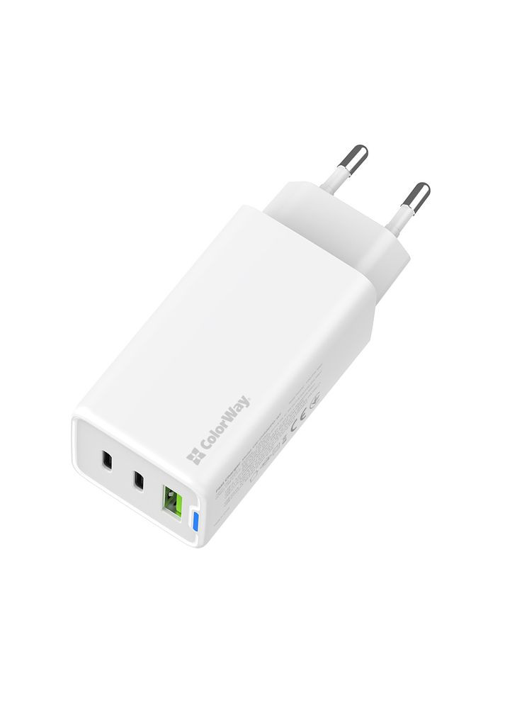 Сетевое зарядное устройство для GaN Mini 65W PD Port PPS USB (USB-2C1A) White (CW-CHS058PD-WT) Colorway (336957381)