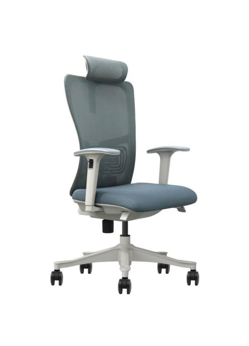 Крісло поворотне SETON темно-сіра тканина/сірий каркас Intarsio (365461398)