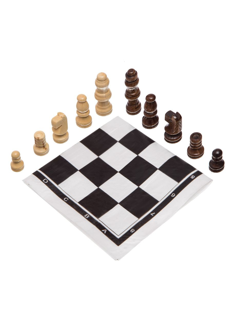 Шахові фігури дерев'яні з полотном PVC для ігор 18P ( 18P) SP-Sport (361433467)