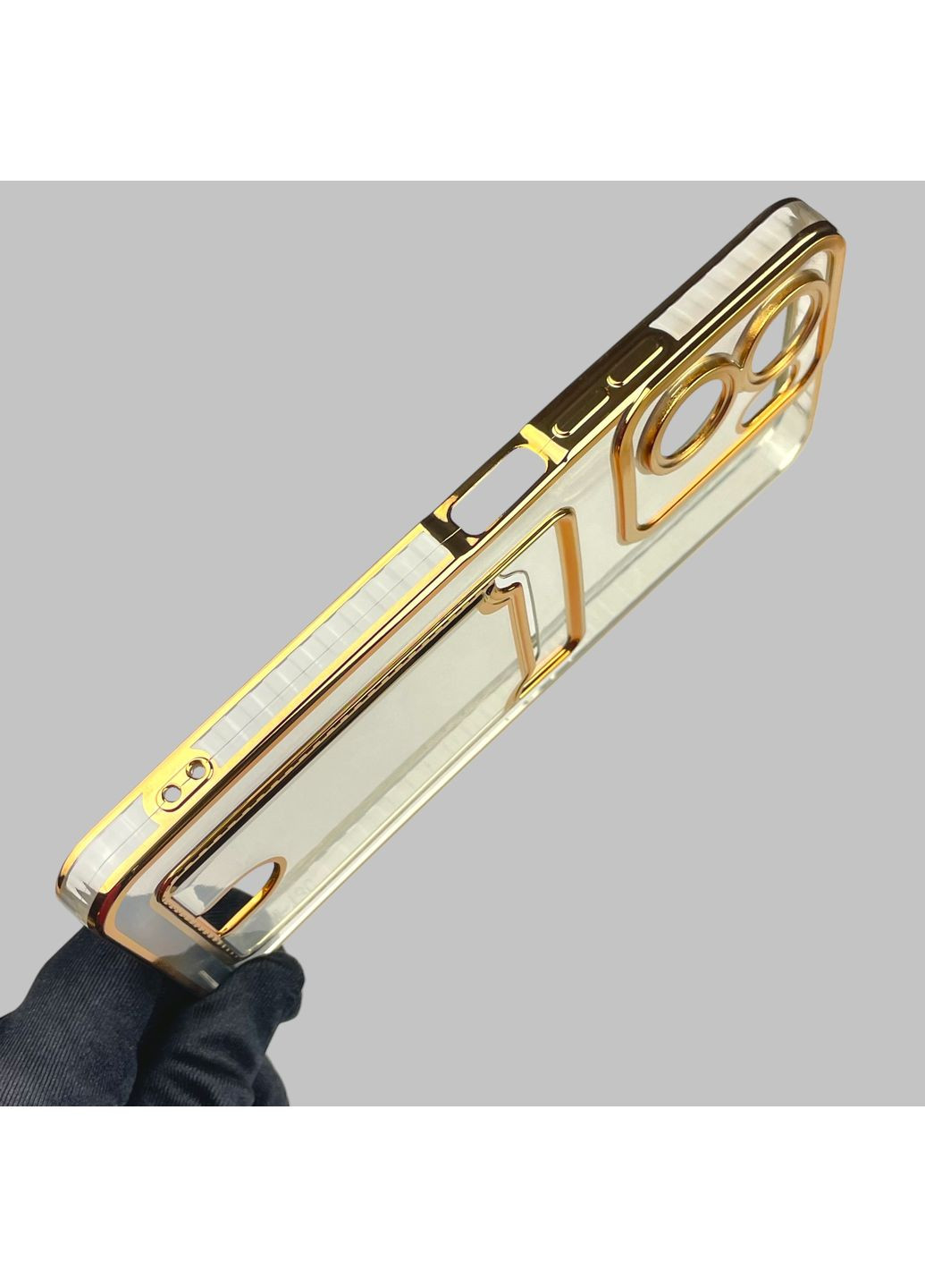 Чохол для Redmi 13C із золотою окантовкою з кишенькою для карток на сяомі редмі 13с золотий Xiaomi (366019448)