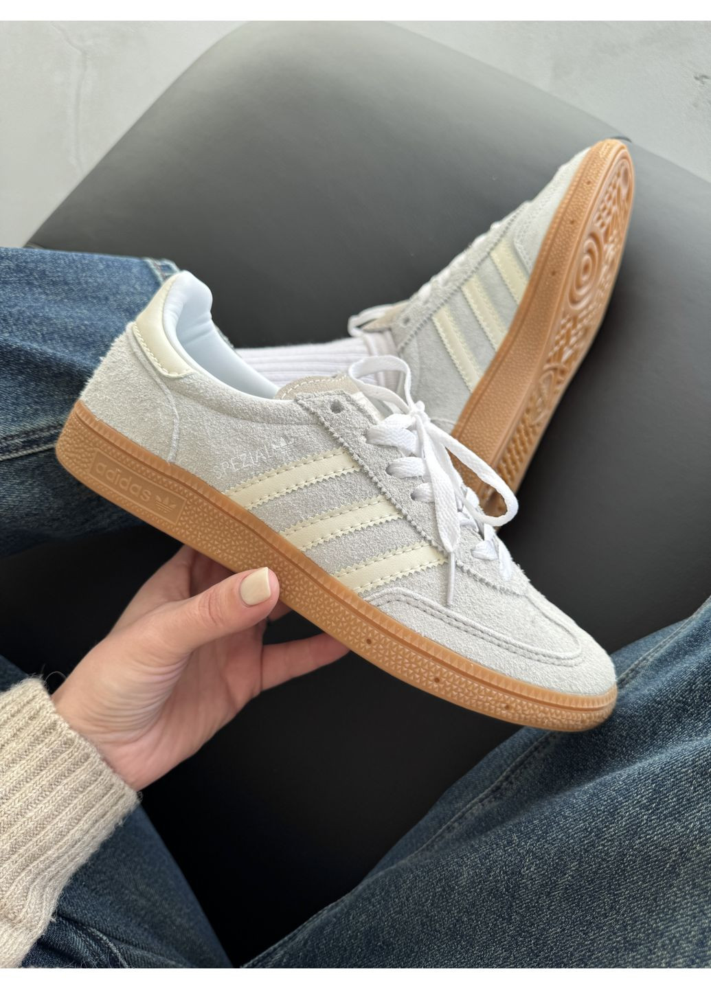 КРОСІВКИ ЖІНОЧІ ADIDAS HANDBALL SPEZIAL SKY BLUE АДІДАС СПЕЦІАЛ ІНДІГО No Brand комбіновані демісезони (368647171)