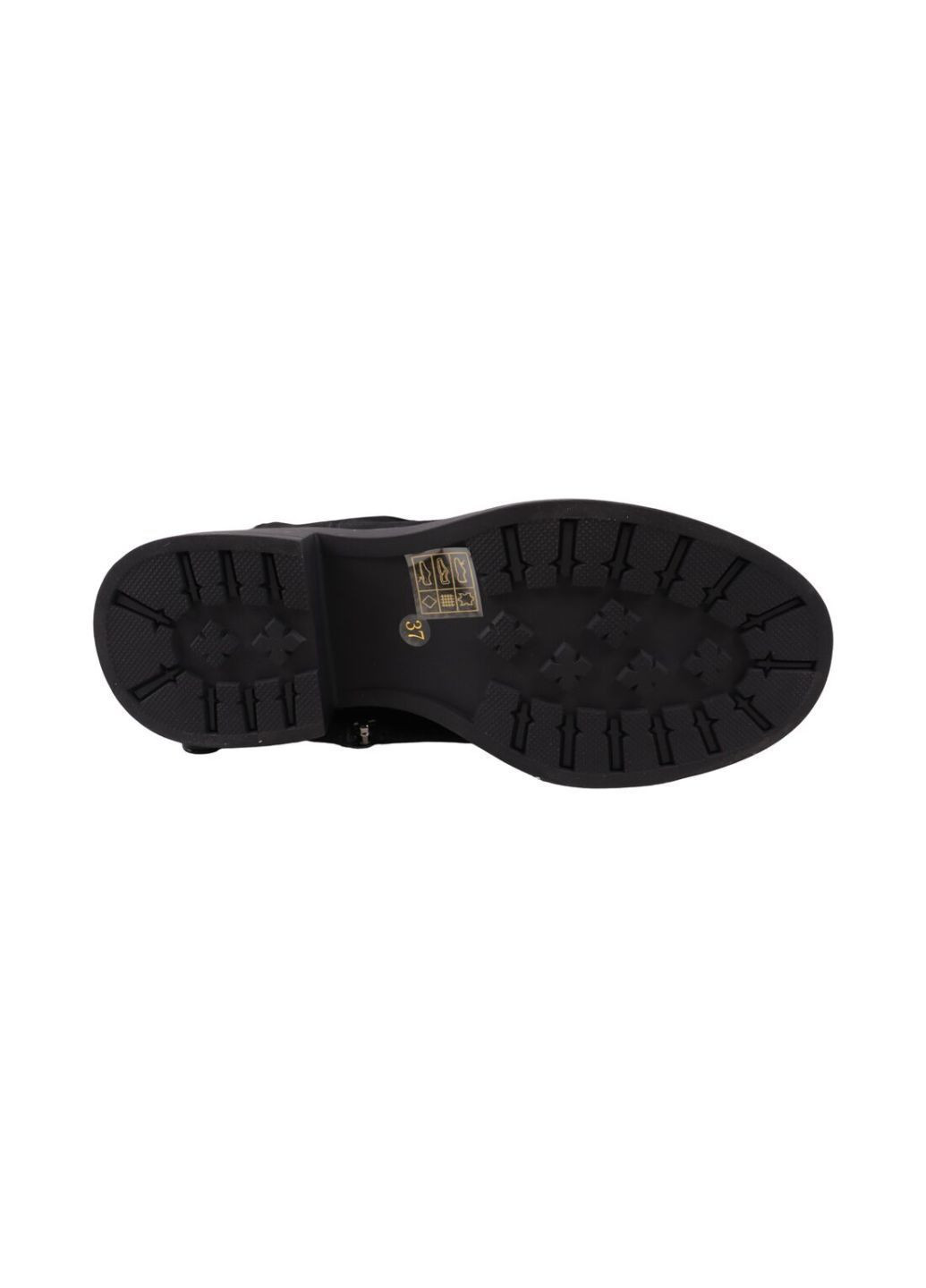 ботфорты женские черные натуральная замша FARINNI