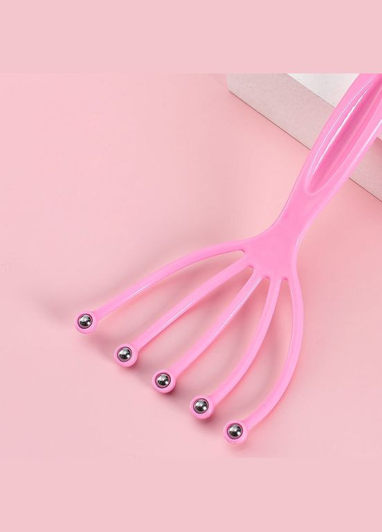 Точечный массажер для головы Мурашка 10357 19х9 см розовый No Brand (364492913)