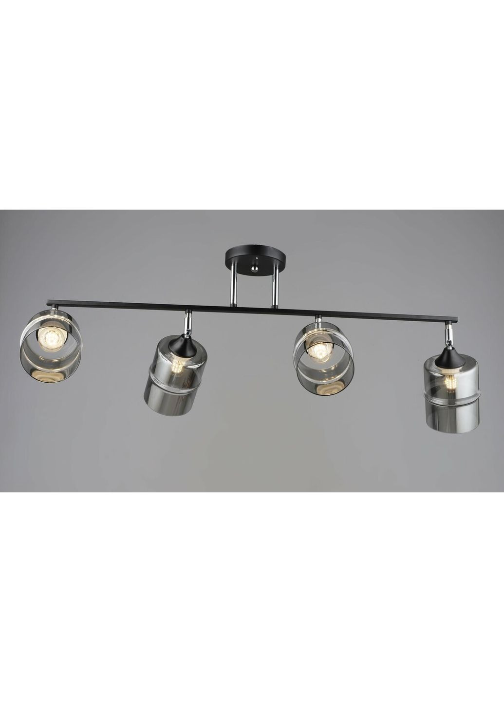 Люстра B K2286/4 BK+CH (Черный + Хром) Valeso (336934420)