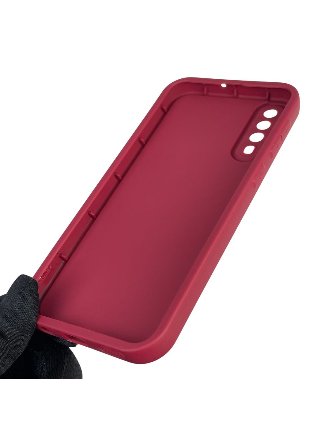 Чохол силіконовий Soft Touch з 3D принтом Майнкрафт для Galaxy A50 (SM-A505F) бордовий (Повний захист камери) Samsung (373424597)