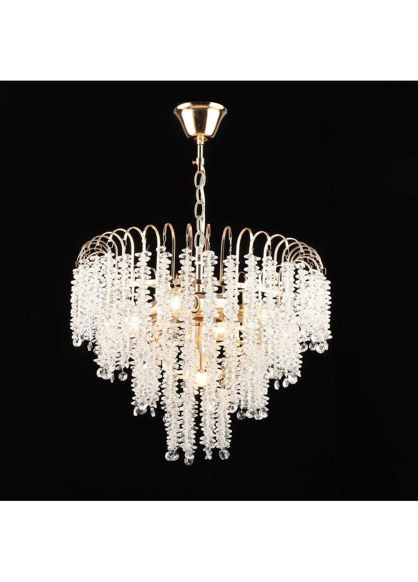 Люстра підвісна кришталева E2689/5, Золото Valeso (365877834)