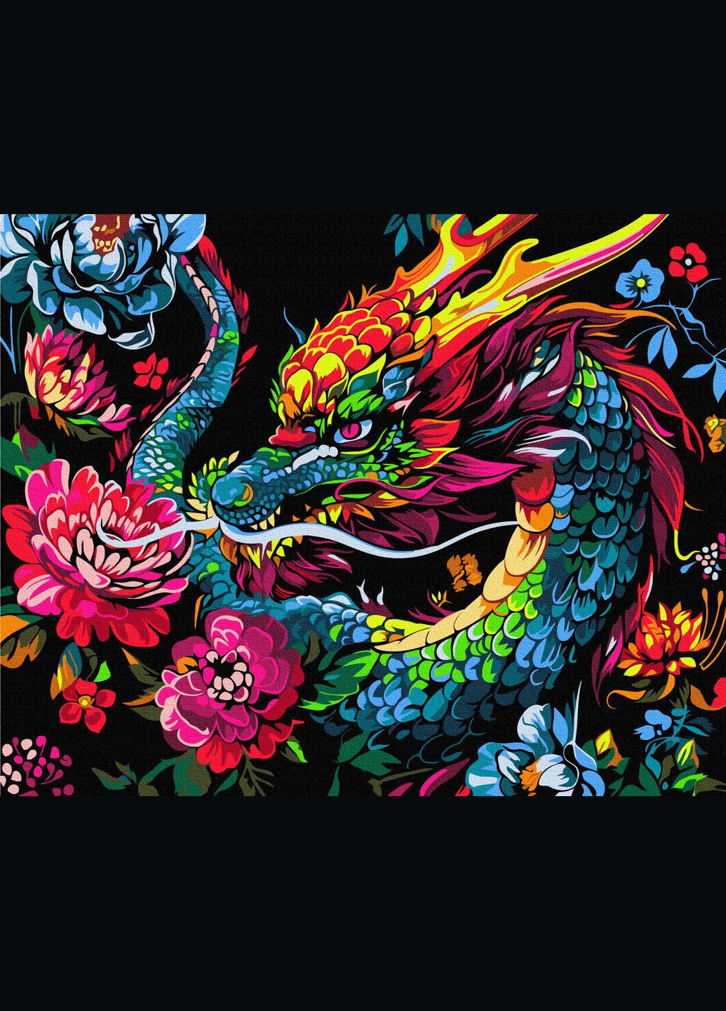 Дракон в цветах Brushme (317274892)