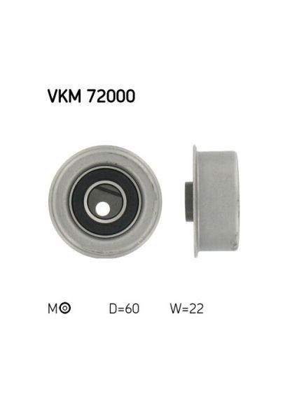 Ролик модуля натяжителя ремня NISSAN SUNNY I TRAVELLER (B11) 1.3E13, E13S VKM 72000 SKF (368518015)