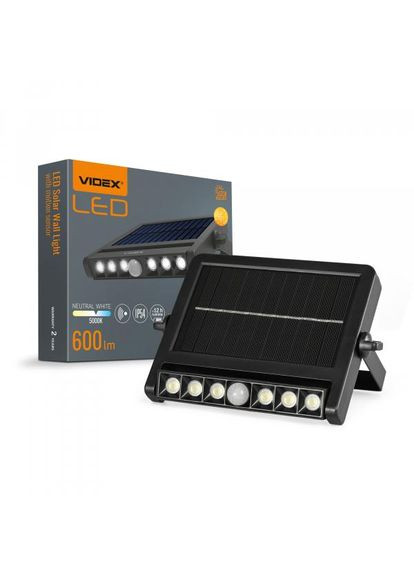 Прожектор на солнечной батарее VL-WLSO-025-S 10 Вт IP54 5000 K (27547) Videx (284106867)