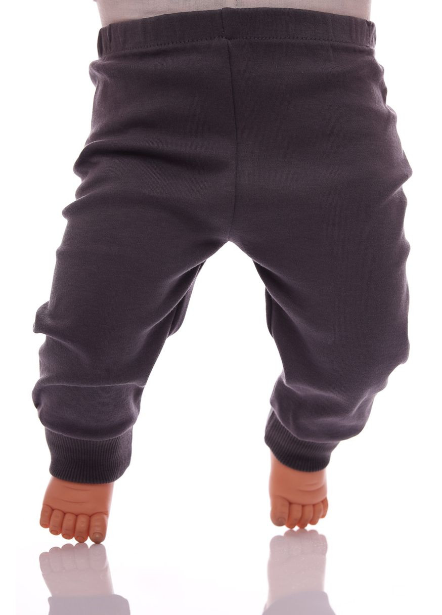 Серый демисезонный костюм с длинным рукавом для мальчика трикотажный champion темно серый 86 см (39453) BABYKROHA