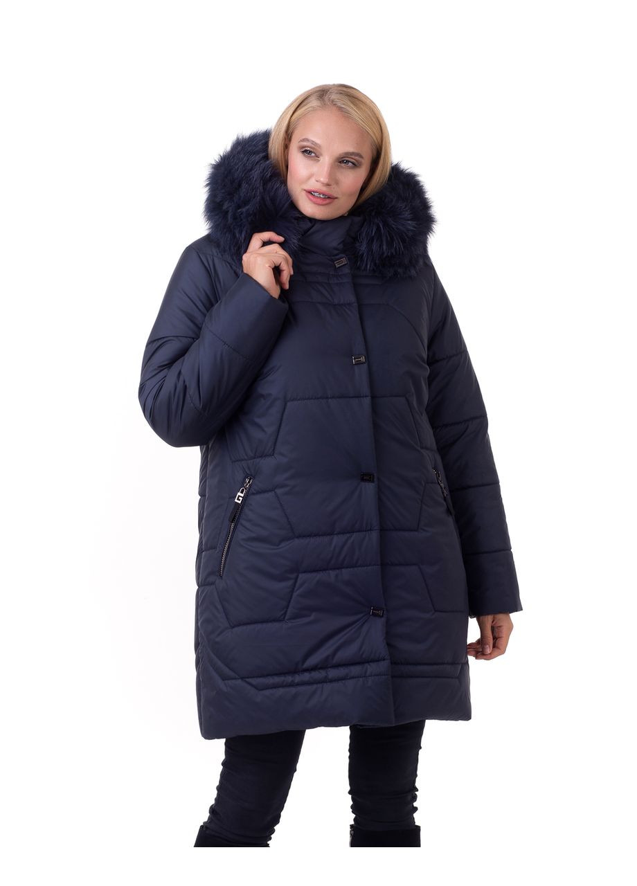 Синій зимній Пуховик Liardi
