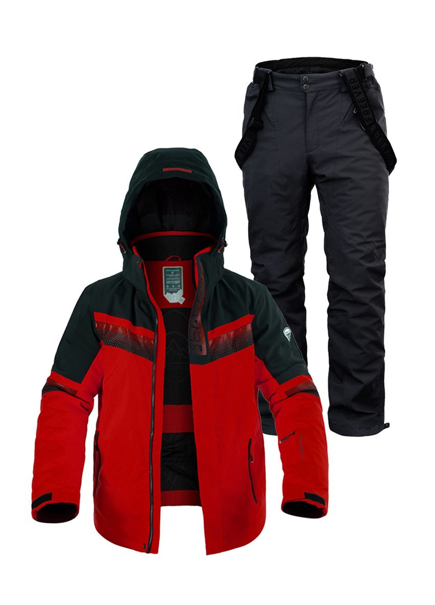 Чоловічий лижний костюм 21634-931 червоний Freever (278634102)