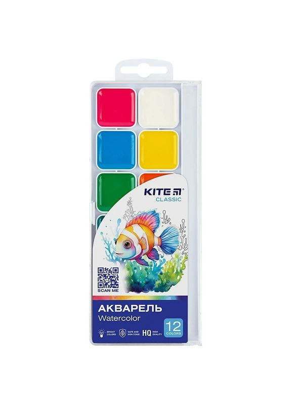 Краски акварельные K-061 12 цветов (4063276208255)(SC) shop (4063276208255) Kite (353130731)