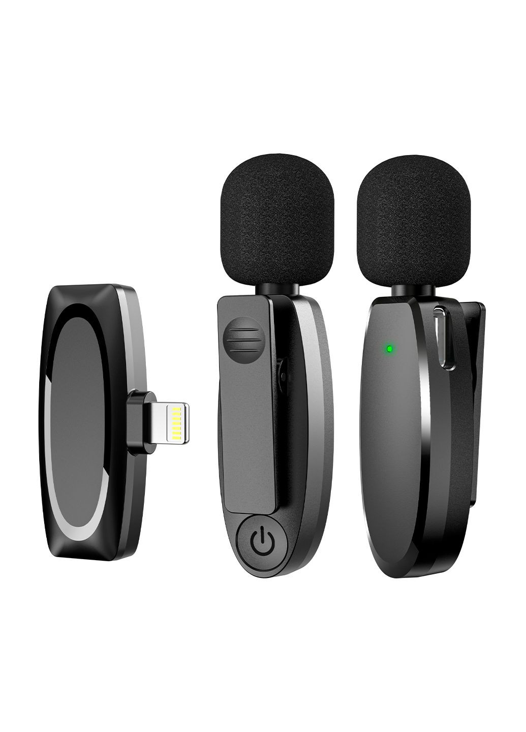 Беспроводной петличный микрофон Lightning для блогеров, для презентаций и интервью AP004 - 2 (2 микрофона в комплекте) UFT (316634757)