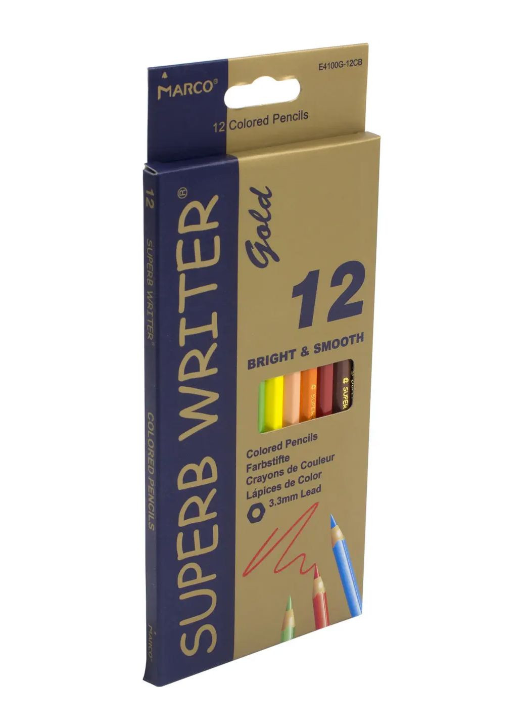 Набір олівців Superb Writer Gold 12 кольорів Marco (300841904)