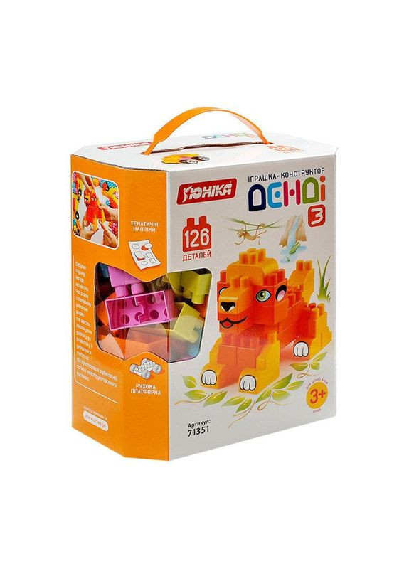 Детский конструктор „ДЕНДИ”- 3 коробка 71351, 126 деталей Юніка (306435935)