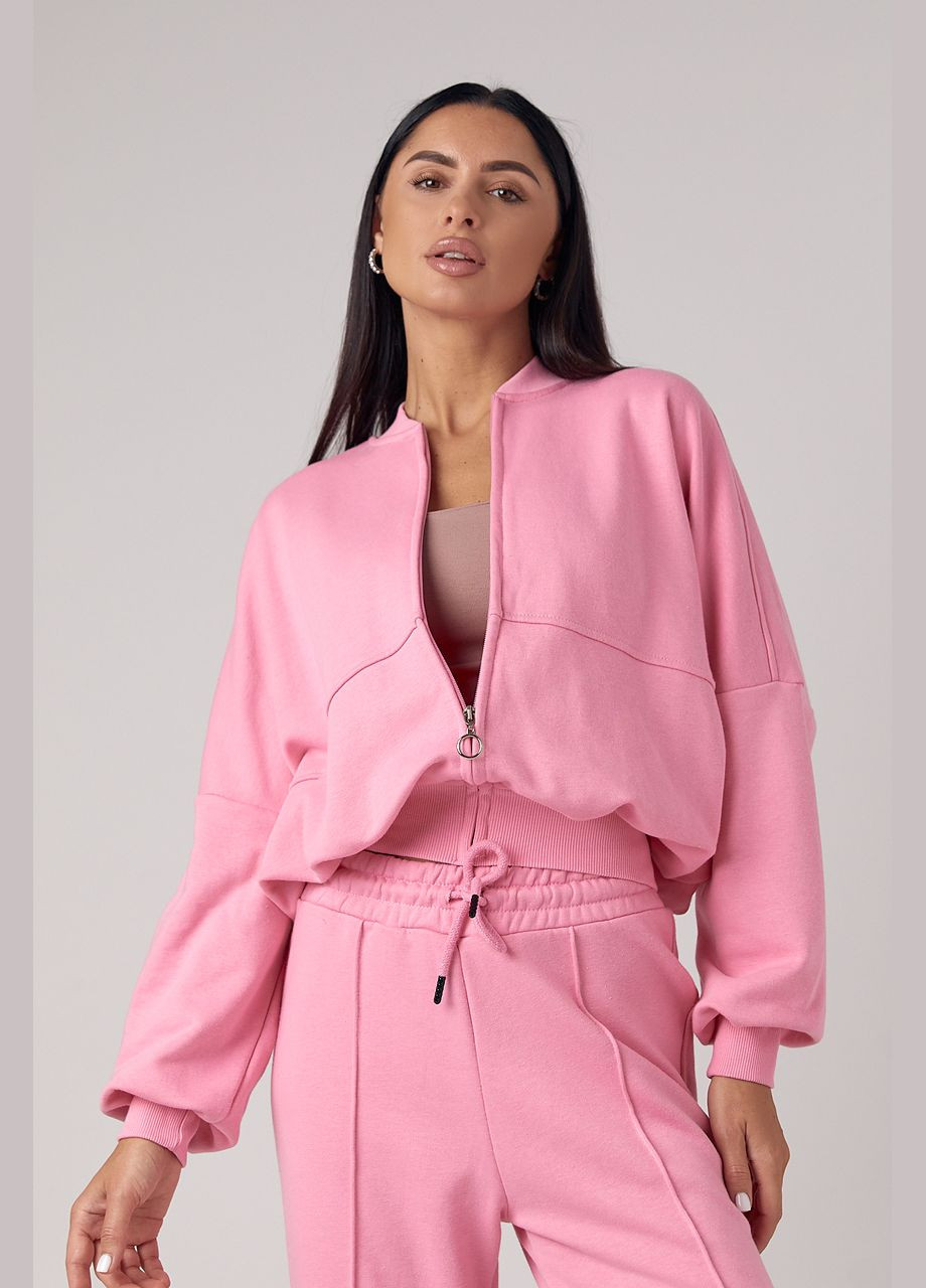 Спортивний костюм з прямими штанами та кофтою на блискавці Lurex (300073349)