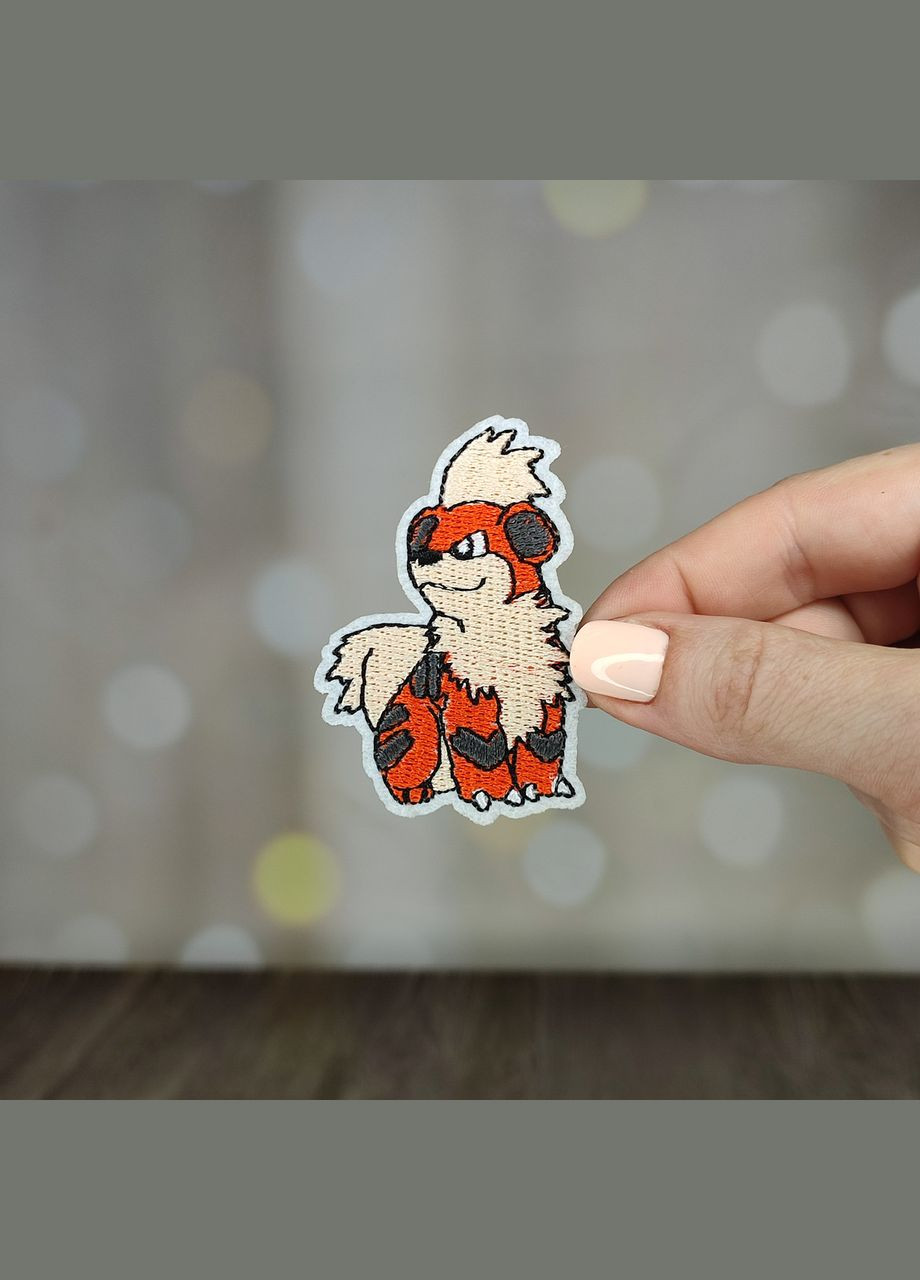 Нашивка, патч "Гроулит. Покемон. Pokemon" SureGeek (317046532)