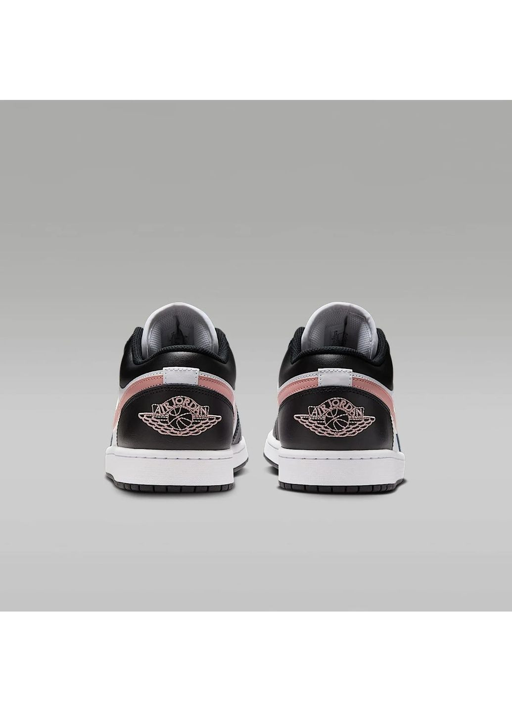 Чорні кросівки чоловічі 1 low white/black 553558-165 Air Jordan