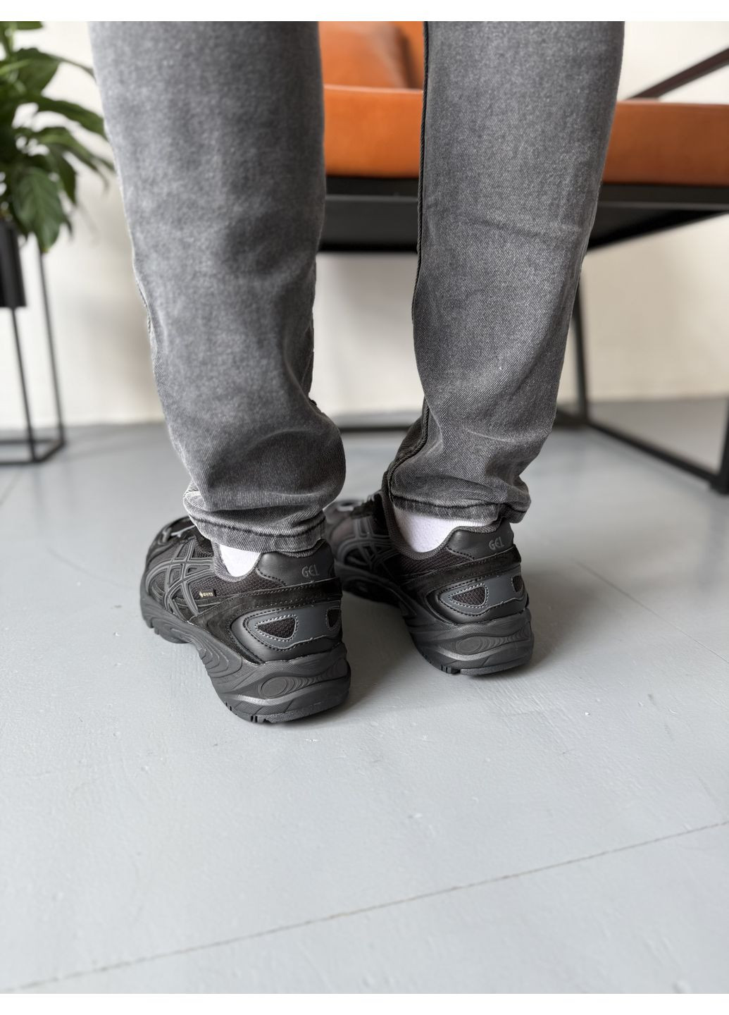 Чорні Осінні кросівки чоловічі asics gel-kahana tr v4 black gore-tex асікс гель кахано tr v4 No Brand