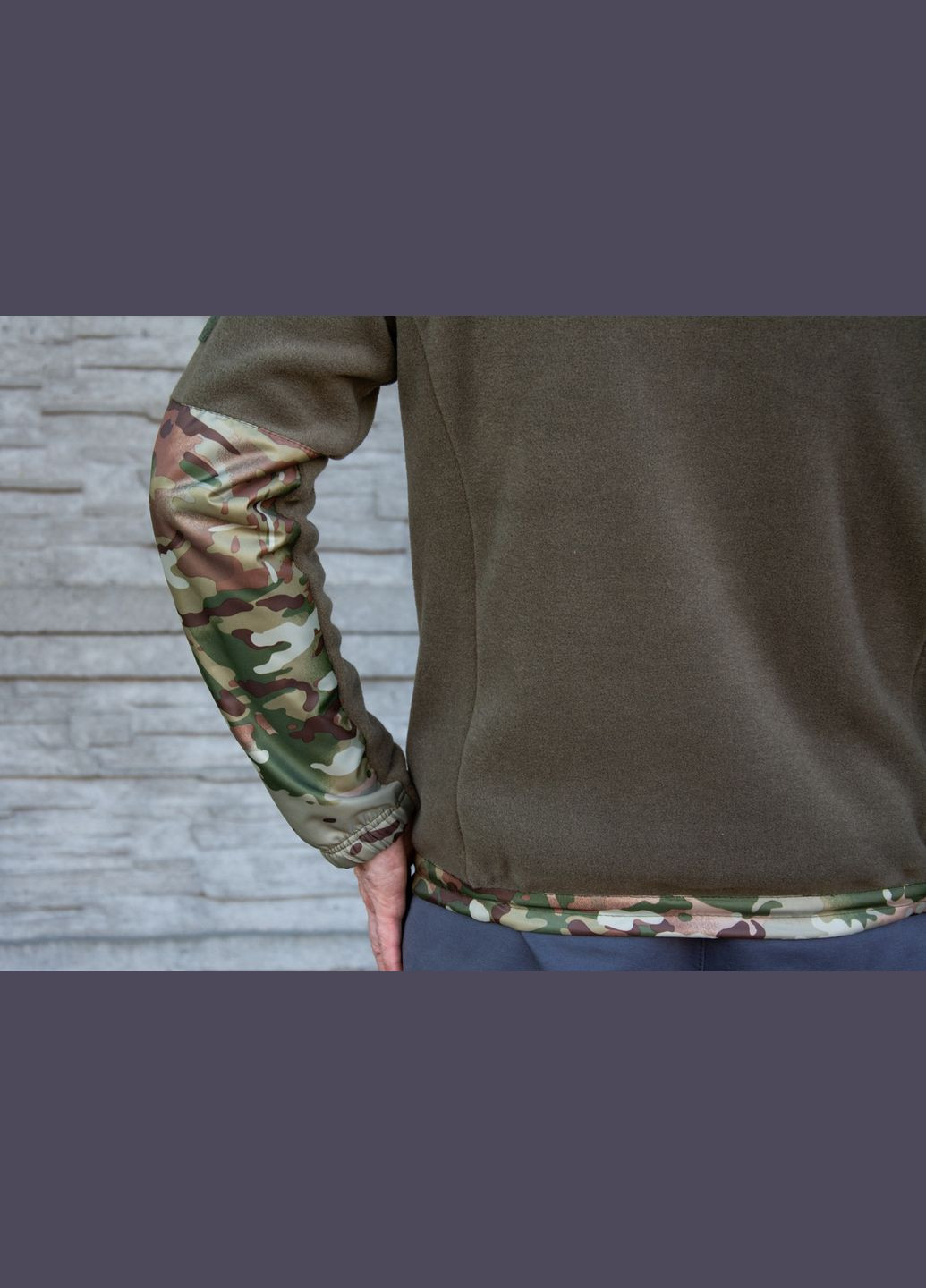 Флисовая кофта уставная по требованиям ВСУ турецкая ткань Polartec 320 г/м.кв. + мультикам (46-48) КІРАСА (334725718)