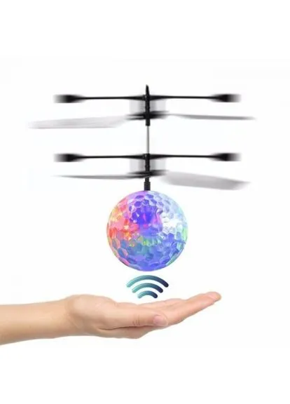 Летающий диско-шар с подсветкой Sensor Ball, Интерактивная игрушка разноцветная No Brand 61087/19 (402476117)