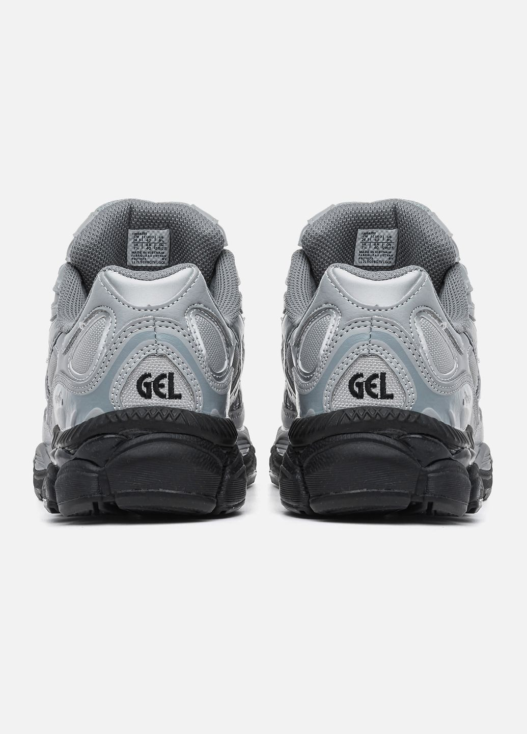 Серые демисезонные кроссовки мужские asics grey sheet rock No Brand GEL-NYC Mid