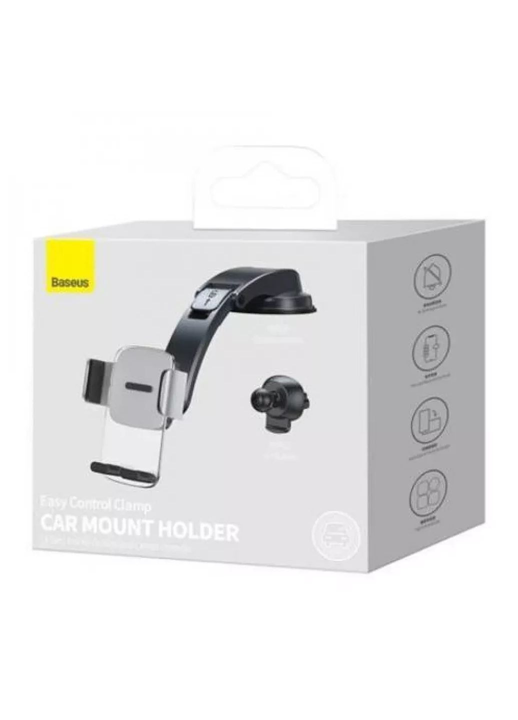 Автодержатель для телефона Easy Control Clamp Air Outlet Version на торпедо и воздуховод Черный Baseus (360528348)