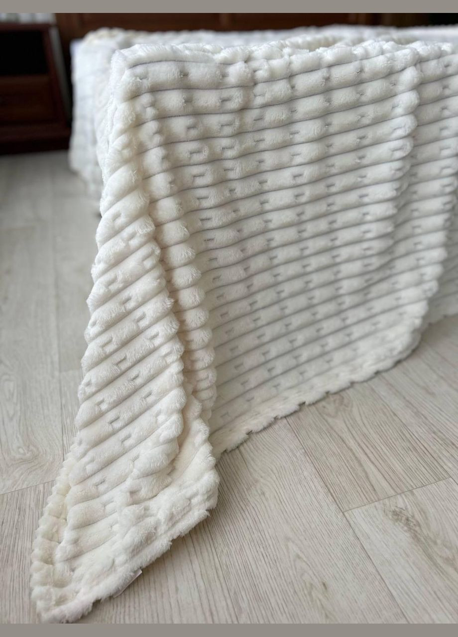 Плед микрофибра 180х200 Молочный (П4К-Mpled001-06) No Brand (306633401)