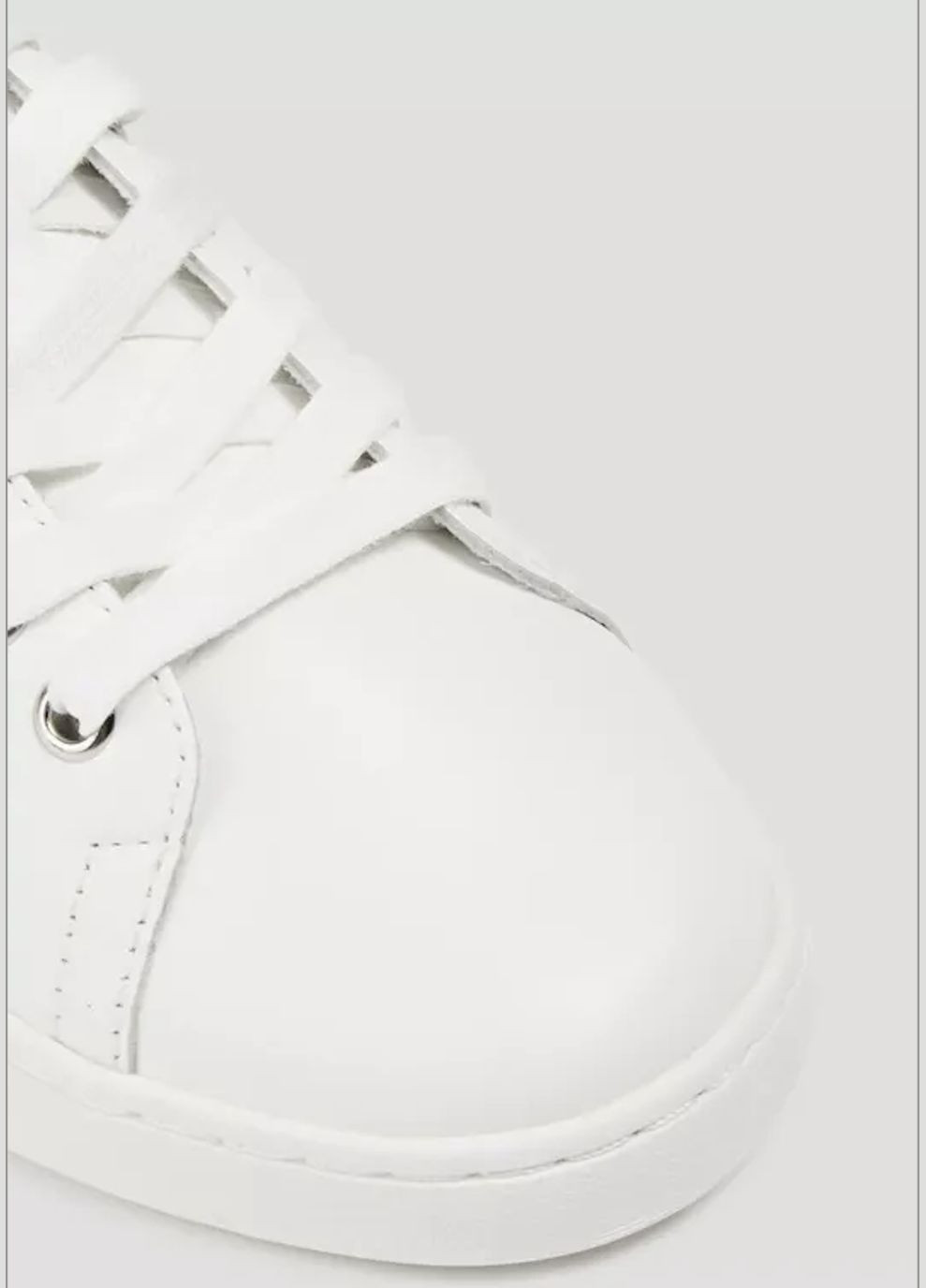 Белые кроссовки кеды Maje Leather Sneakers Studded белые всесезоны (301907076)