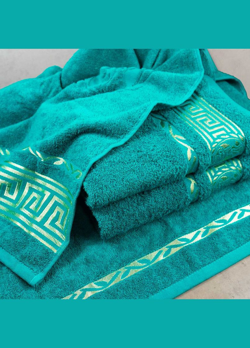 GM Textile махровое полотенце универсальное 50х90см caesar 450г/м2 () бирюзовый производство -