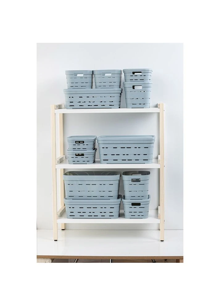 Кошик Pyramid 5 л 24x17,5x16 см Blue-Grey (00612 Blue) IDEA HOME (373928930)