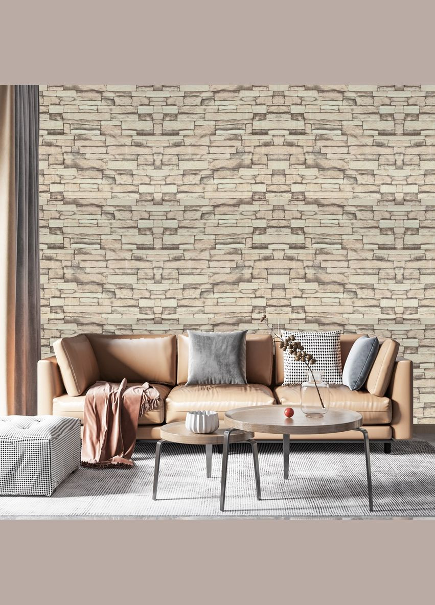 Самоклеющаяся 3D панель WHS-03 под екатеринославский кирпич в рулоне 20 м 20000х700х3мм 3D Loft (298400670)